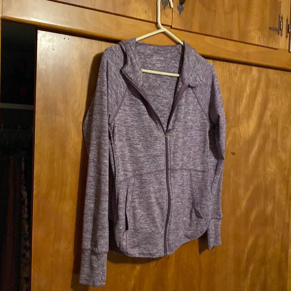 Zip up athletic hoodie